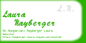 laura mayberger business card